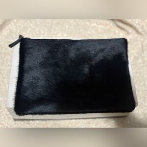 Luxurious Black Fur Clutch